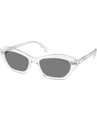 Swarovski - Sk6048 102787 Sunglasses Acetate Cat Eye Normal - Lyst