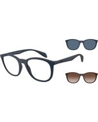 Emporio Armani - Ea4211 51261W Sunglasses Injected Transparent Pantos Normal - Lyst