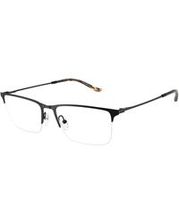 Emporio Armani - Ea1171 3001 Optical Frames Metal Squared Normal - Lyst