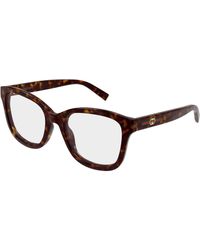 Gucci - Gg2104O 002 Optical Frames Injected Transparent Squared - Lyst