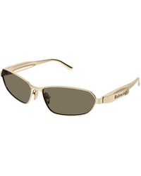 Balenciaga - Bb0355S 002 Sunglasses Metal Squared - Lyst