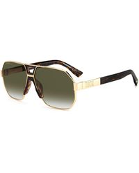 DSquared² - D2 0028/S 06J/9K Sunglasses Metal Geometric Shaded - Lyst