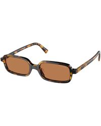 Miu Miu - Mu 11Zs Vau2Z1 Sunglasses Acetate Squared Normal - Lyst