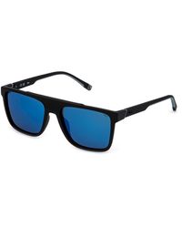Fila - Sfid20 U28P Sunglasses Injected Smoke Squared Polarized Mirrored - Lyst