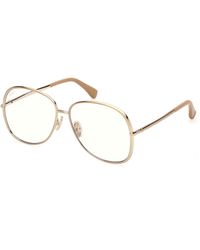 Max Mara - Mm5256-B 33 Optical Frames Metal Geometric Normal - Lyst