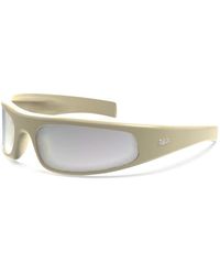 Retrosuperfuture - Yr9 Cerchietto Cremoso Sunglasses Nylon Geometric Normal - Lyst
