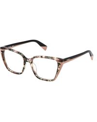 Furla - Vfu764 09Xp Optical Frames Acetate Squared - Lyst