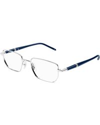 Montblanc - Mb0347O 005 Optical Frames Metal Transparent Squared - Lyst