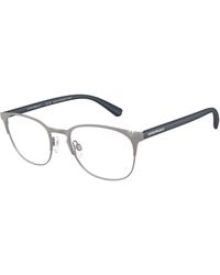 Emporio Armani - Ea1059 3096 Optical Frames Metal Round Normal - Lyst