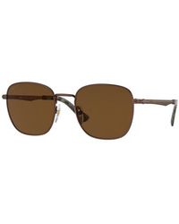 Persol - Po2497S 114857 Sunglasses Metal Squared Polarized - Lyst