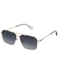 Police - Splq90 Force 9 340 Sunglasses Metal Smoke Squared Anti-Glare Nuanced - Lyst