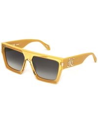 Just Cavalli - Sjc107V 07Cv Sunglasses Acetate Smoke Squared Normal Shaded - Lyst