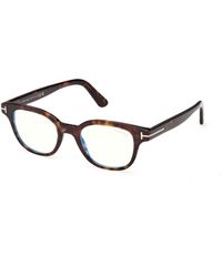 Tom Ford - Ft6130-B 052 Optical Frames Acetate Squared Normal - Lyst