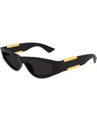 Bottega Veneta - Bv1407S 001 Sunglasses Bio-Injected Cat Eye - Lyst