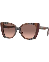 Burberry - Be4393 Meryl 405413 Sunglasses Acetate Cat Eye Normal Shaded - Lyst