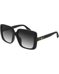 Gucci - Gg0632Sa 001 Sunglasses Injected Squared Normal Shaded - Lyst