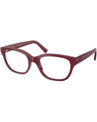 Miu Miu - Mu 07Zv 25R1O1 Optical Frames Injected Transparent Squared Normal - Lyst