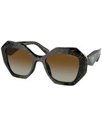Prada - Pr 16Ws 19D6E1 Sunglasses Plastic Geometric Polarized Shaded - Lyst