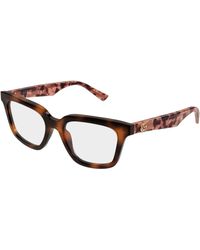 Gucci - Gg2180O 004 Optical Frames Acetate Transparent Squared - Lyst