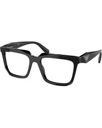 Prada - Pr A19V 16K1O1 Optical Frames Acetate Squared Normal - Lyst
