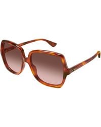 Chloé - Ch0388S 002 Sunglasses Acetate Copper Squared Nuanced - Lyst