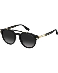 Marc Jacobs - Marc 675/S 807/9O Sunglasses Plastic Round Shaded - Lyst