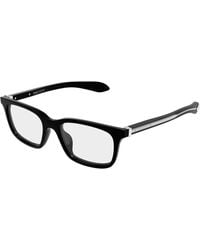 McQueen - Am0587O 001 Optical Frames Acetate Transparent Squared - Lyst
