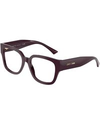 Jimmy Choo - Jc3042B 5075 Optical Frames Acetate Squared Normal - Lyst