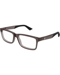 Montblanc - Mb0402O 003 Optical Frames Injected Transparent Squared - Lyst