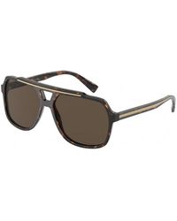Dolce & Gabbana - Dg4388 502/73 Sunglasses Plastic Pilot Normal - Lyst