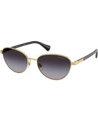 Ralph Lauren - Ra4150 90048G Sunglasses Metal Cat Eye Normal Nuanced - Lyst