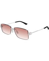 Bottega Veneta - Bv1126S 005 Sunglasses Metal Squared - Lyst