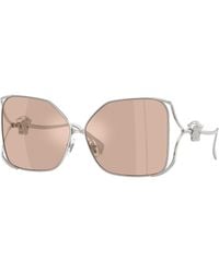 Versace - Ve2288 1001/5 Sunglasses Steel Squared Normal - Lyst