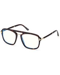 Tom Ford - Ft6086-B 052 Optical Frames Acetate Squared Normal - Lyst