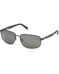 Timberland - Tb9300 02R Sunglasses Metal Squared Polarized - Lyst