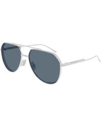 Bottega Veneta - Bv1465S 003 Sunglasses Metal Pilot - Lyst