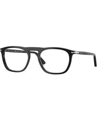 Persol - Po3391V 95 Optical Frames Acetate Transparent Squared Normal - Lyst