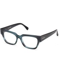 Max Mara - Mm5259 64 Optical Frames Acetate Squared Normal - Lyst