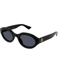 Gucci - Gg1579S 001 Sunglasses Injected Geometric - Lyst