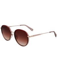 Longchamp - Lo176S 772 Sunglasses Metal Round Normal - Lyst