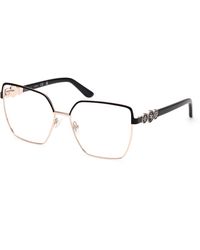 Guess - Gu50229 005 Optical Frames Metal Squared Normal - Lyst