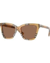 Burberry - Be4470 416373 Sunglasses Acetate Squared Normal - Lyst