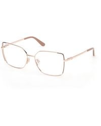 Guess - Gu50223 059 Optical Frames Metal Squared Normal - Lyst