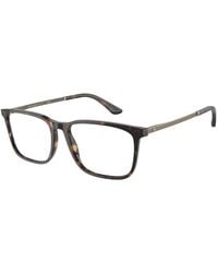 Giorgio Armani - Ar7249 5026 Optical Frames Acetate Transparent Squared Normal - Lyst