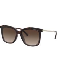 Michael Kors - Mk2079U Zermatt 333313 Sunglasses Injected Squared Normal Shaded - Lyst