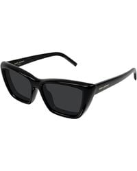 Saint Laurent - Sl 276 Mica Plump 001 Sunglasses Bio-Injected Cat Eye - Lyst