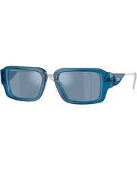 DIESEL - Dl2016U 20511U Sunglasses Acetate Light Squared Mirror - Lyst