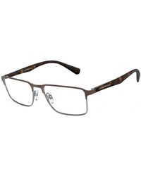 Emporio Armani - Ea1046 3179 Optical Frames Metal Squared - Lyst