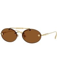Versace - Ve2295 100273 Sunglasses Metal Round Normal - Lyst