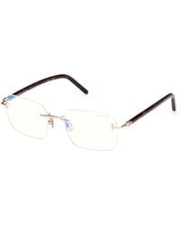 Tom Ford - Ft5934-B 028 Optical Frames Metal Squared Normal - Lyst